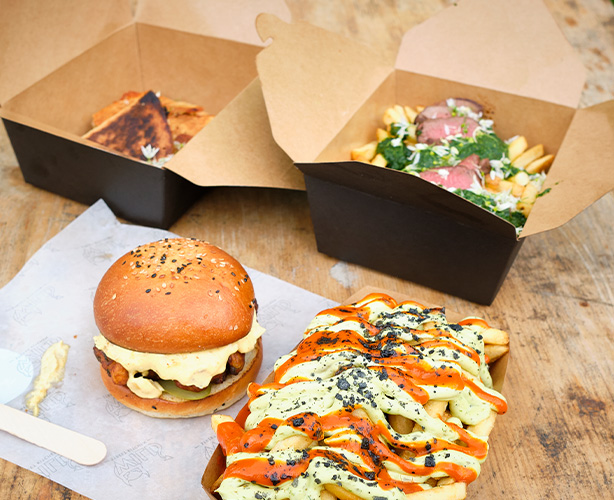 Quality ingredients used in wild street kitchen meals